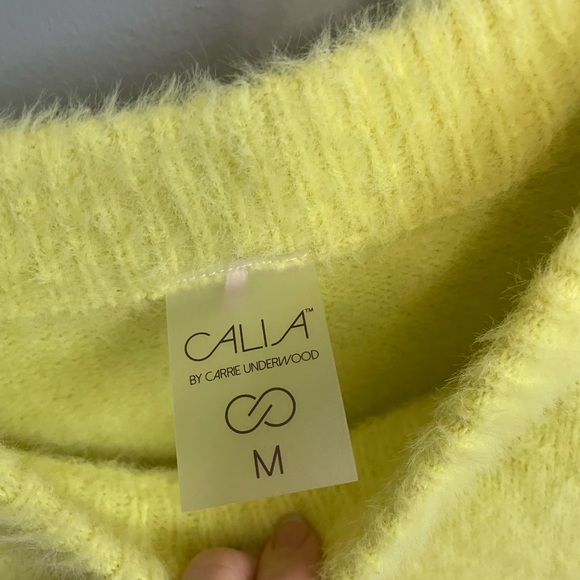 Calia chartreuse sweater. Medium - Picture 6 of 6